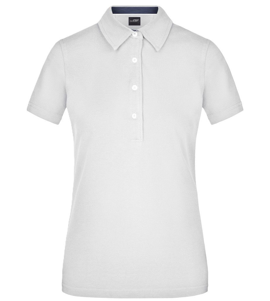 James & Nicholson Poloshirt Doppelpack Klassisches Damen Polohemd JN969 (Doppelpack, 2 Stück) mit konfektioniertem Kragen in Kontrastoptik