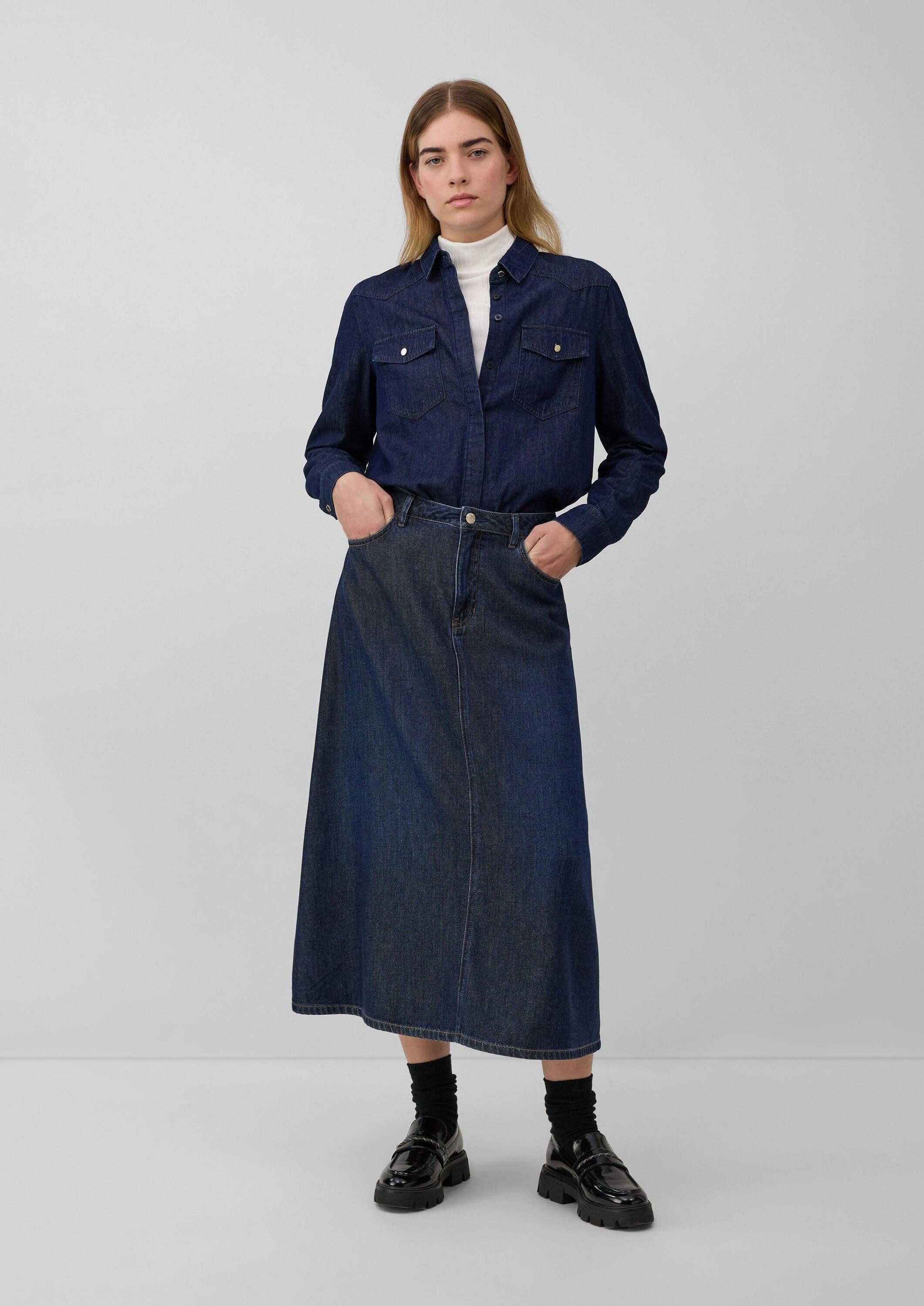 s.Oliver Maxirock Rock Jeans Midi-Rock im günstig online kaufen