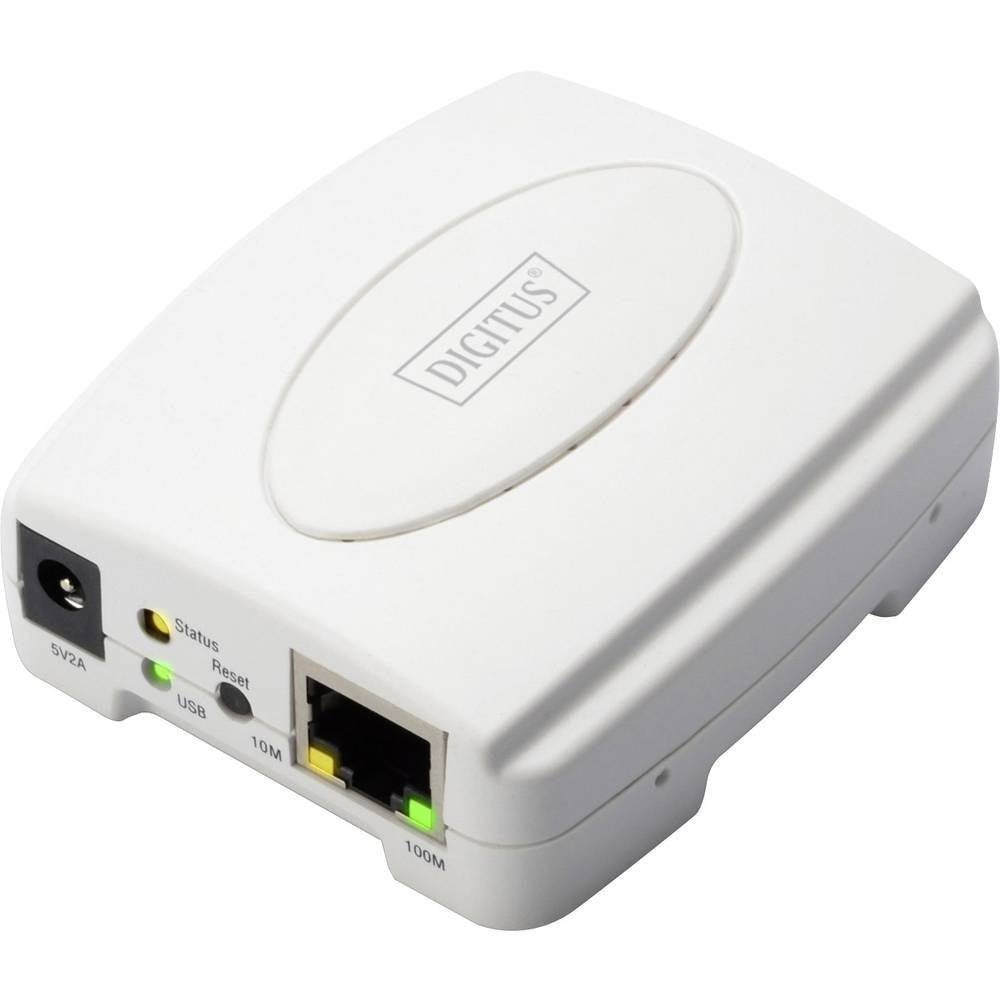 1-Port Netzwerk Print Server, USB 2.0, Fast Netzwerk-Adapter
