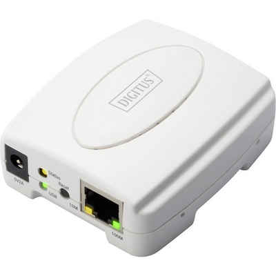 Digitus 1-Port Netzwerk Print Server, USB 2.0, Fast Netzwerk-Adapter