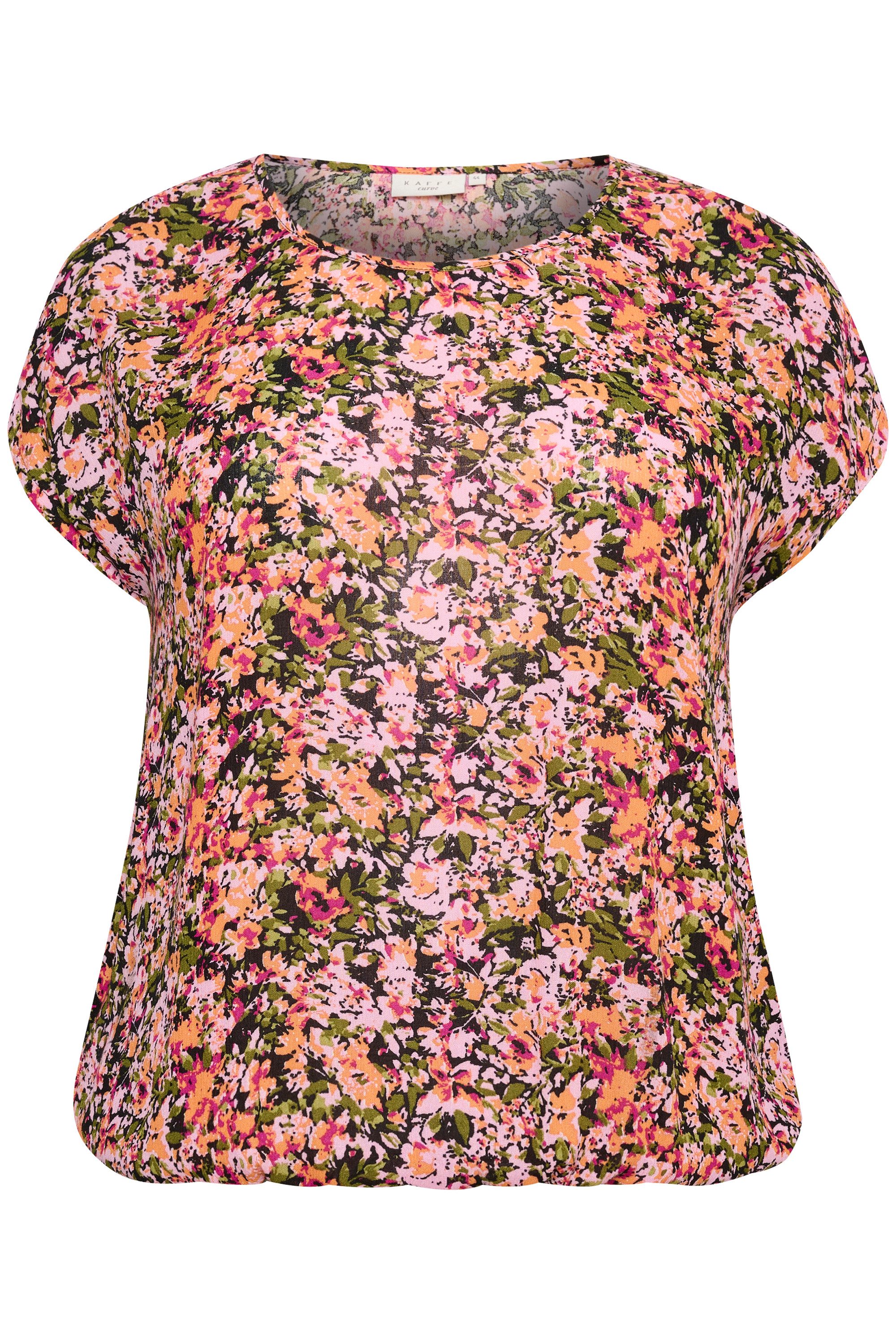 KAFFE Curve Kurzarmbluse Kurzarm-Bluse KCami Große günstig online kaufen