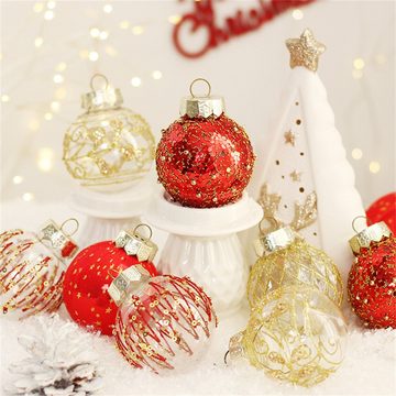 Dekorative Weihnachtsbaumkugel Schöne Weihnachtskugeln, Christbaumkugeln Set Weihnachtsdeko (25 St), Für Weihnachtlichen Partys Dekoratvie, Bruchsicher Mehrweg