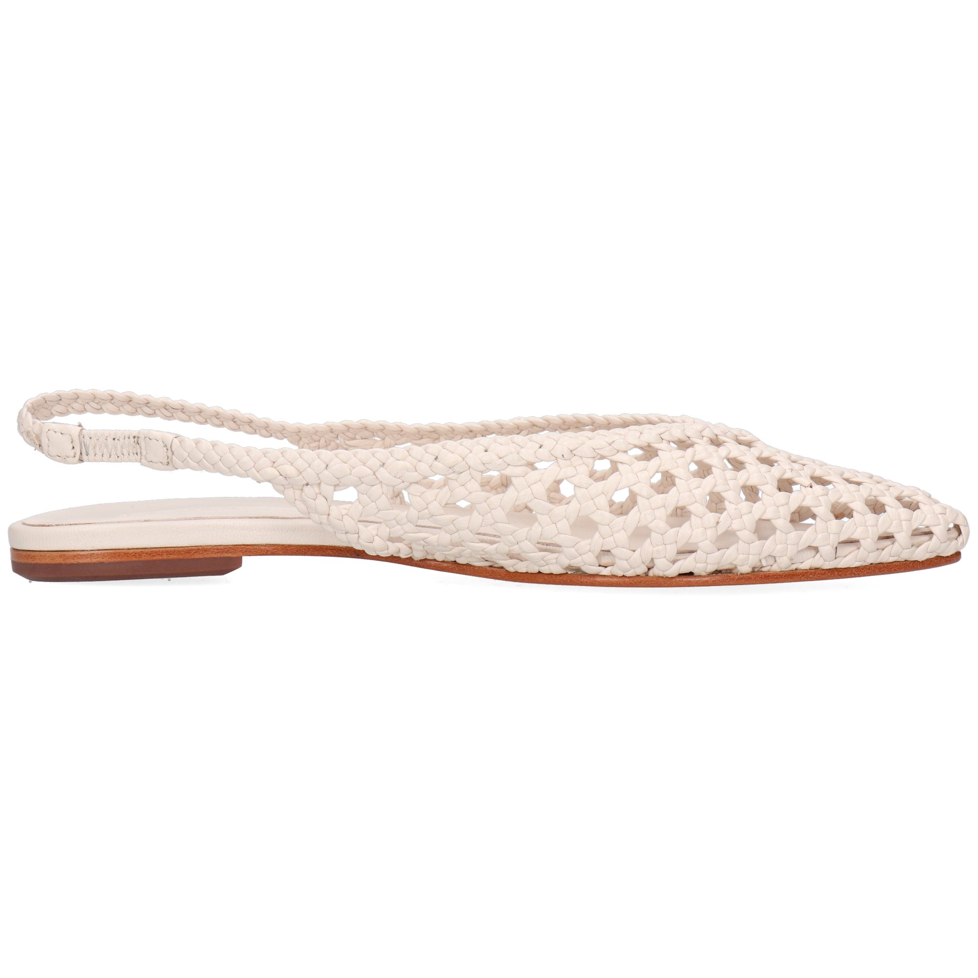 Melvin & Hamilton Fiora 4 Leder-Ballerinas für Damen Ballerina Flache Absätze, Echtes Leder, Von Hand geflochten