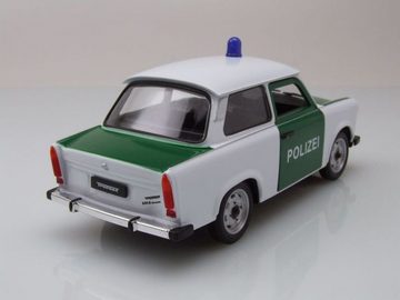 Welly Modellauto Trabant 601 Trabbi Polizei grün weiß Modellauto 1:24 Welly, Maßstab 1:24