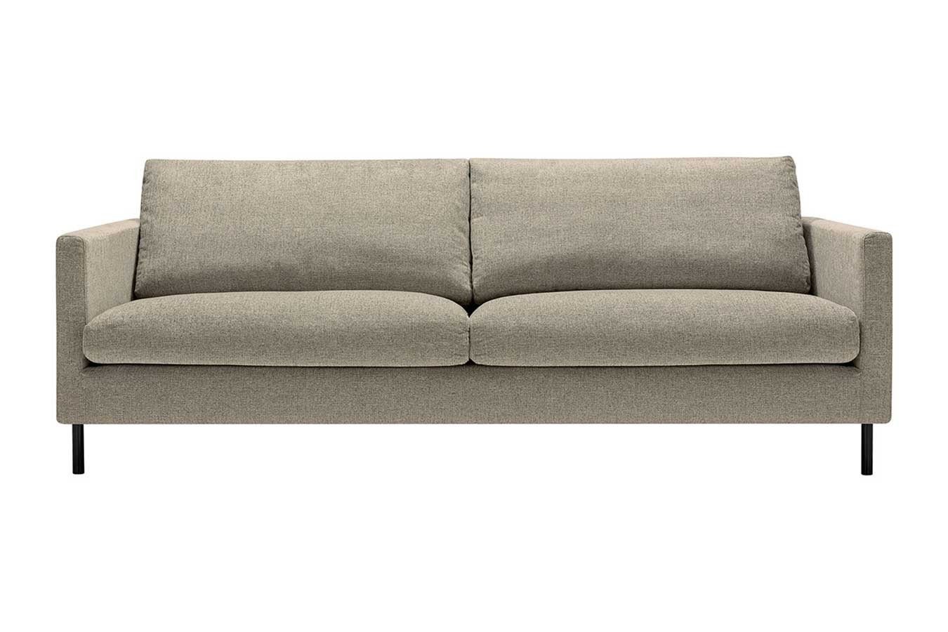 daslagerhaus living Big-Sofa Sofa 3 Sitzer Impala Stoff King beige | Big Sofas