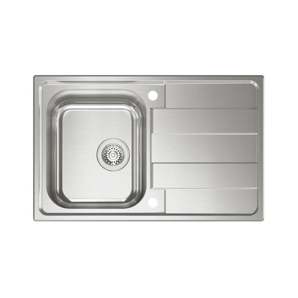 Naber Edelstahlspüle Riva 1 Edelstahl, 79/50 cm