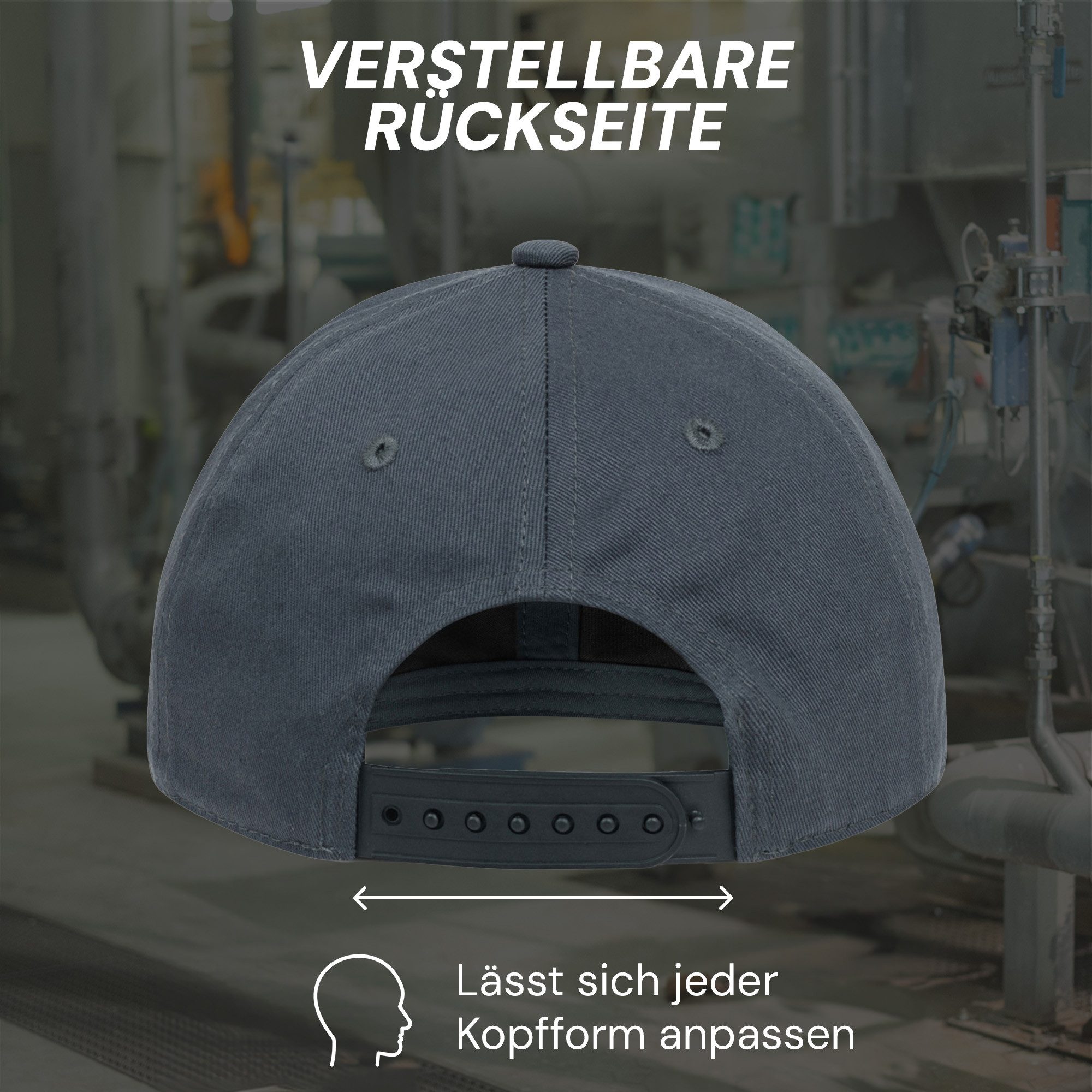 PUMA Workwear Baseball Cap Unisex Mütze mit Logo - Größenverstellbar - 100% Baumwolle Zeitloses Design - Fester Schirm - für Arbeit und Freizeit – Bild 3 von 5