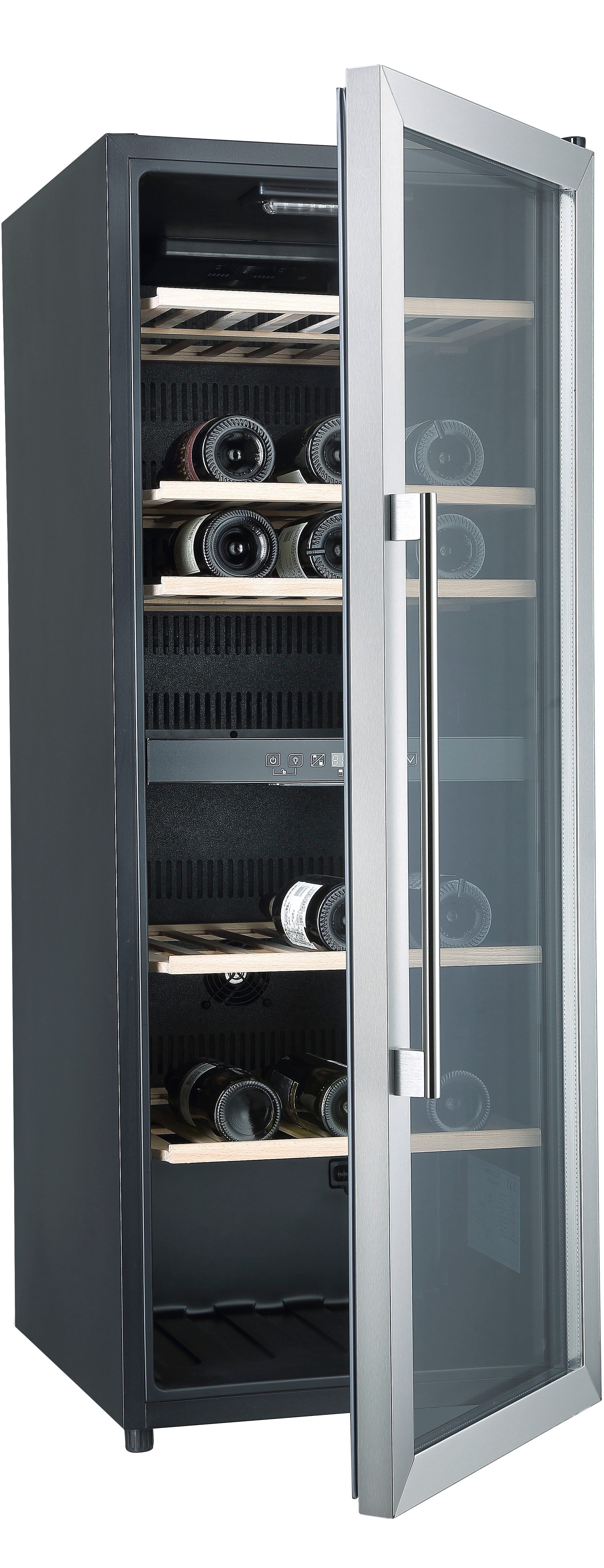 Hanseatic Weinkühlschrank HWC77FCIA, für 77 Standardflaschen á 0,75l,inkl. 3 Jahre Herstellergarantie