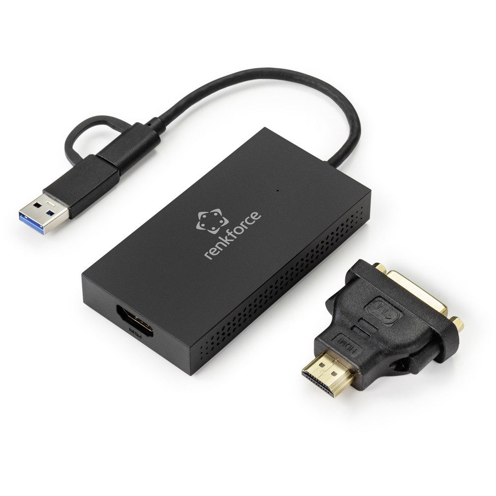 Renkforce Renkforce Externe Grafikkarte DDR3-RAM USB-A, USB-C® (USB 3.2 G Grafikkarte