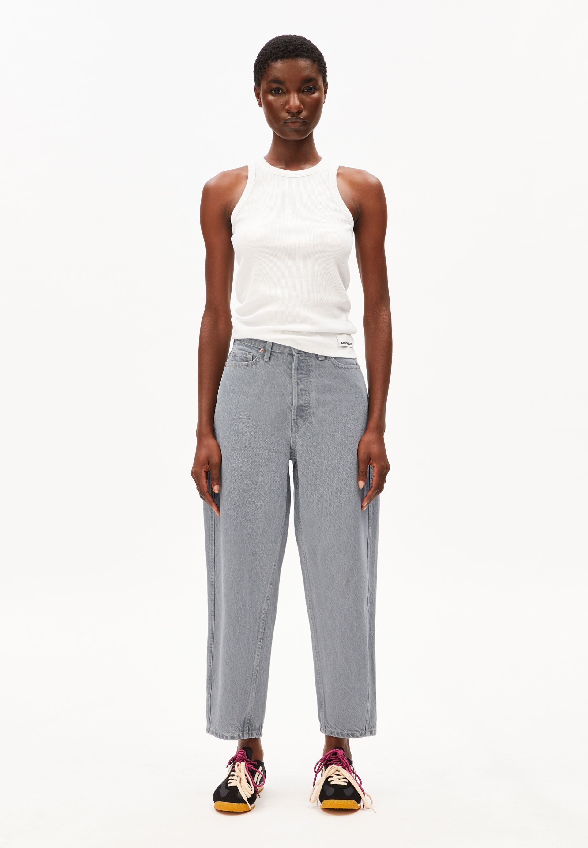 Armedangels Weite Jeans BAARLY BARREL Barrel Leg Jeans (Non-Stretch, Loose Fit) High waist