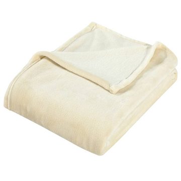 Wohndecke Wohndecke Kuscheldecke Decke Creme 130x170 cm Polyester, vidaXL