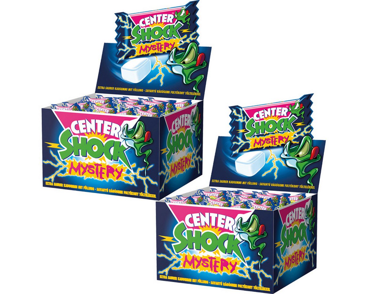 CENTER SHOCK Süßigkeit, Center Shock Mystery Mix saures köstliches Kaugummi 400g 2er Pack