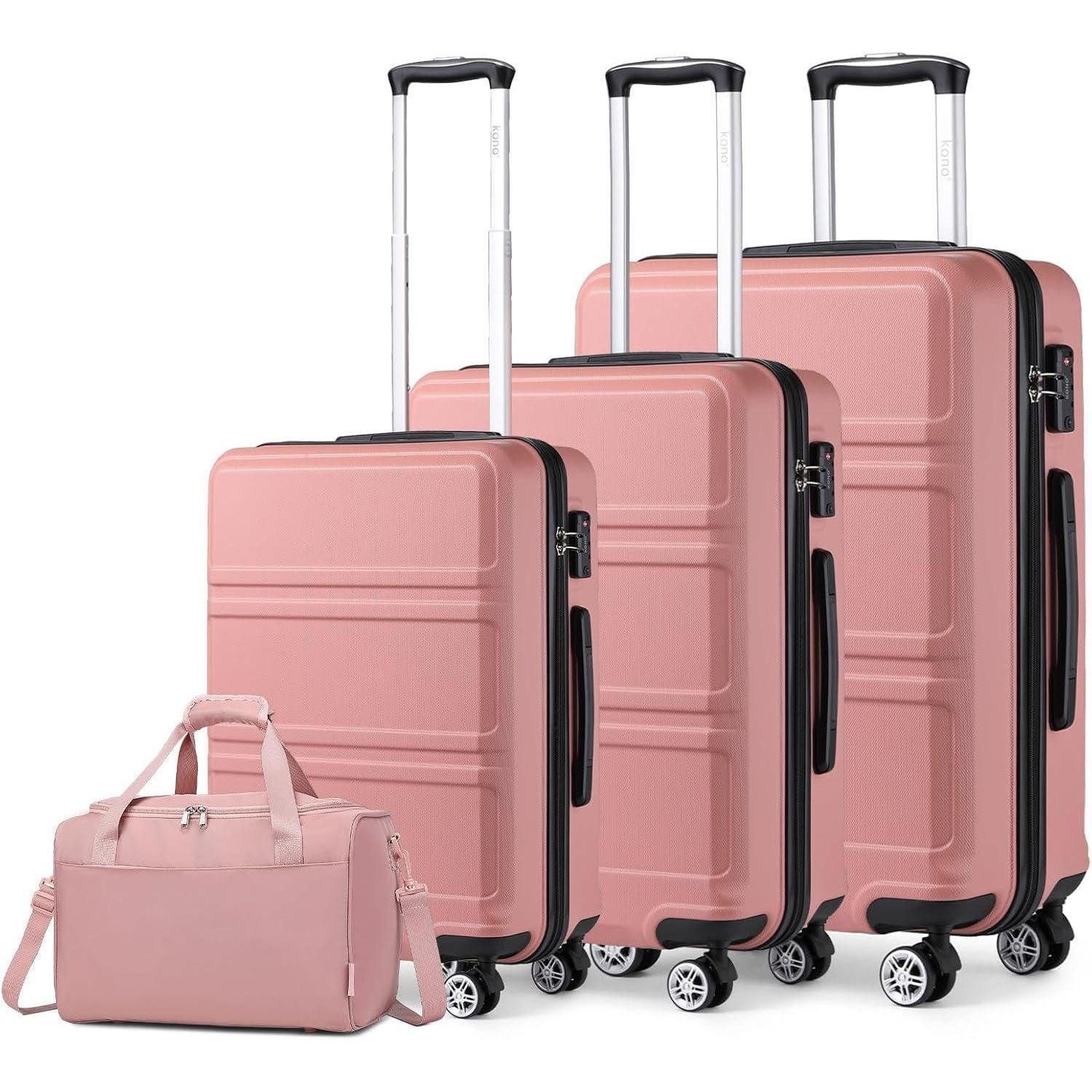 LuxusKollektion Kofferset Kofferset 4 Teilig Rosegold 4 Teilig Gepäck-Sets