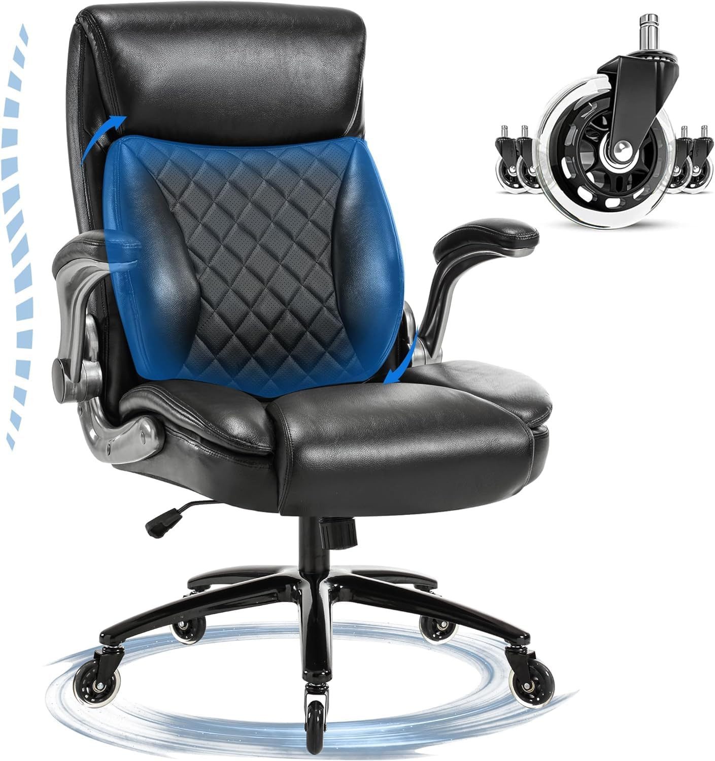 FANTASYLAB Bürostuhl Ergonomischer Chefsessel mit 3D günstig online kaufen
