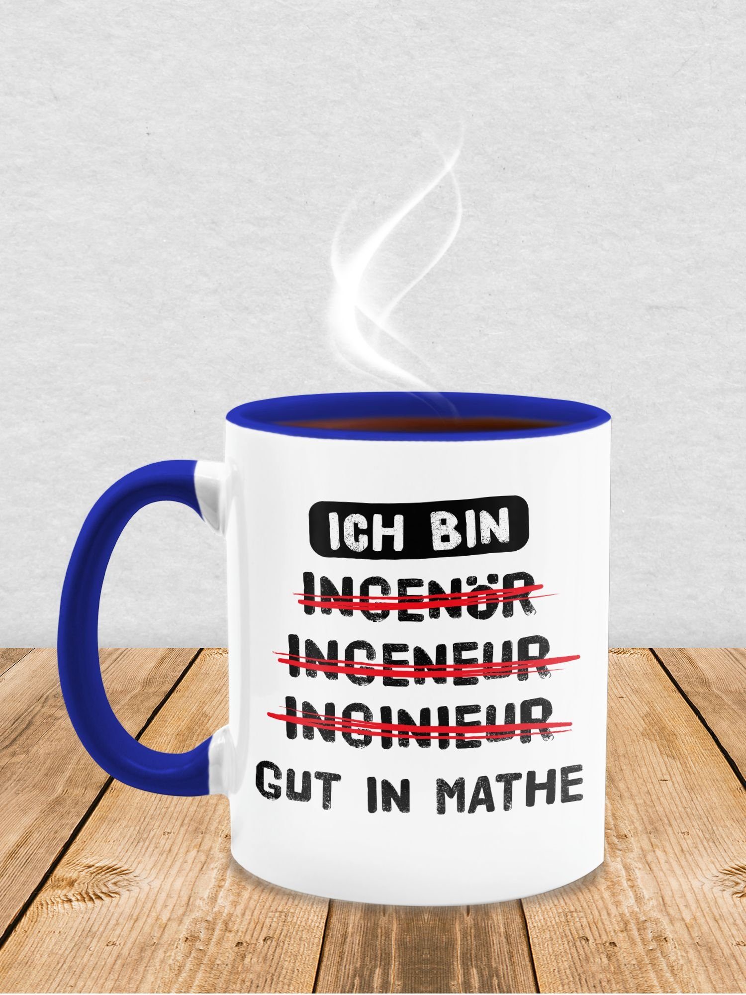 Shirtracer Tasse Ich bin gut 3 Geschenk I Keramik, Mathe Mathematiker, Dunkelblau in Geschenk Kaffeetasse Job Ingenieur
