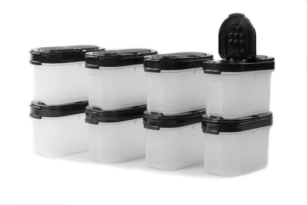 (8) Gewürz-Zwerge + ml Vorratsdose 120 SPÜLTUCH Gewürzbehälter TUPPERWARE