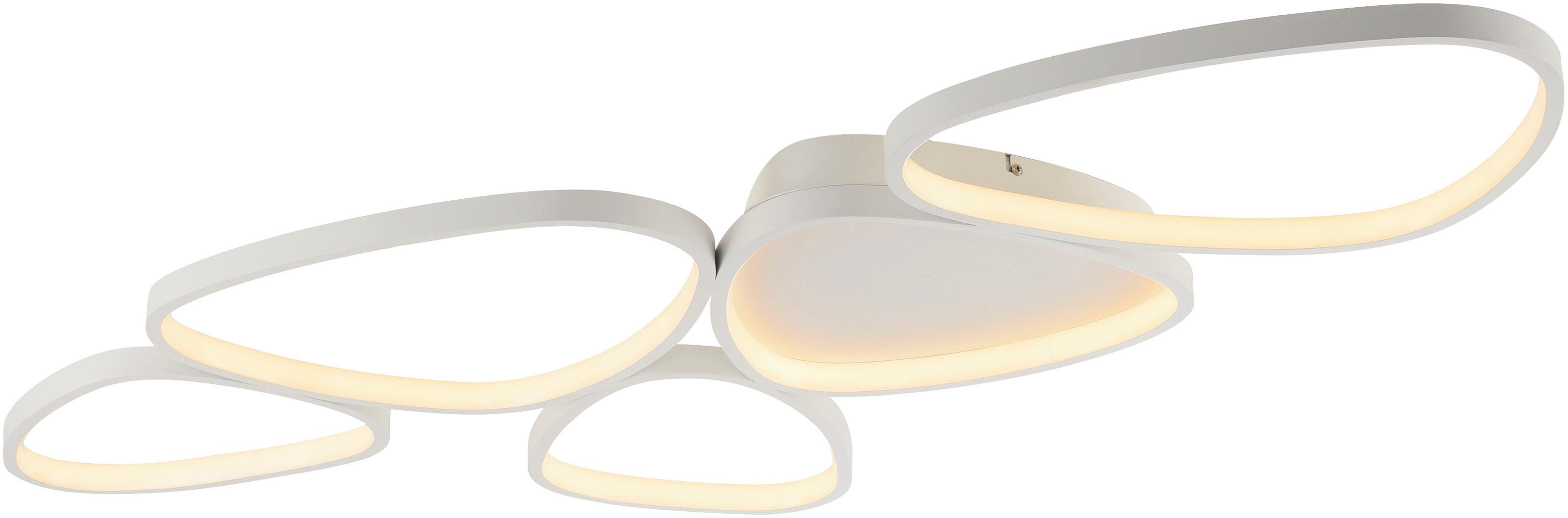 JUST LIGHT Deckenleuchte PEBBLES, Dimmfunktion, LED fest integriert, Warmwe günstig online kaufen