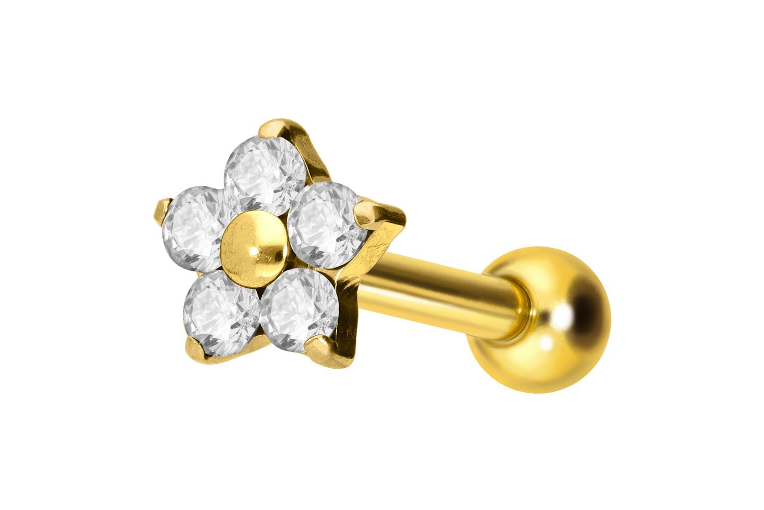 PIERCINGLINE Single-Ohrstecker Titan Ohrpiercing mit Innengewinde günstig online kaufen