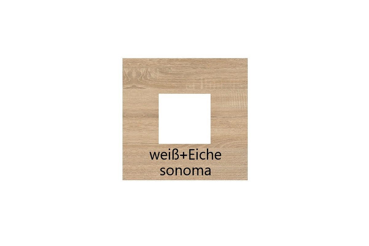 Marmex Möbel Kleiderschrank SMART 2+Spiegel dreitüriger Garderobenschrank für den Flur 150 x190x56 (1-St) Kleiderstange, Spiegel, 2 Schubladen, Wohnzimmer
