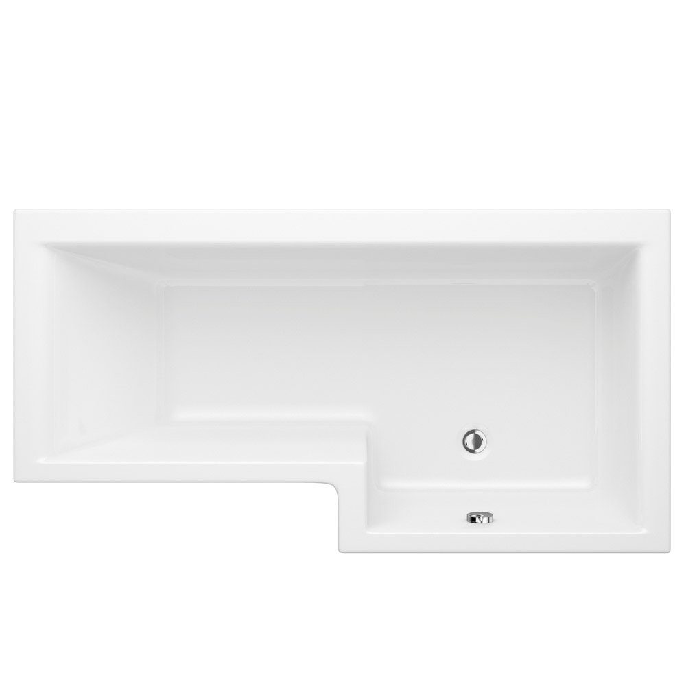 HAK Badewanne Syna Komplettset mit Duschzone, (Komplettset, 4-tlg), Raumsparbadewanne 167,5x85/70