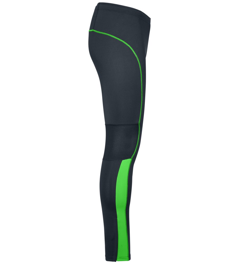 James & Nicholson Laufhose Vielseitige Herren Laufhose Running Tights JN480 Atmungsaktive Mesheinsätze