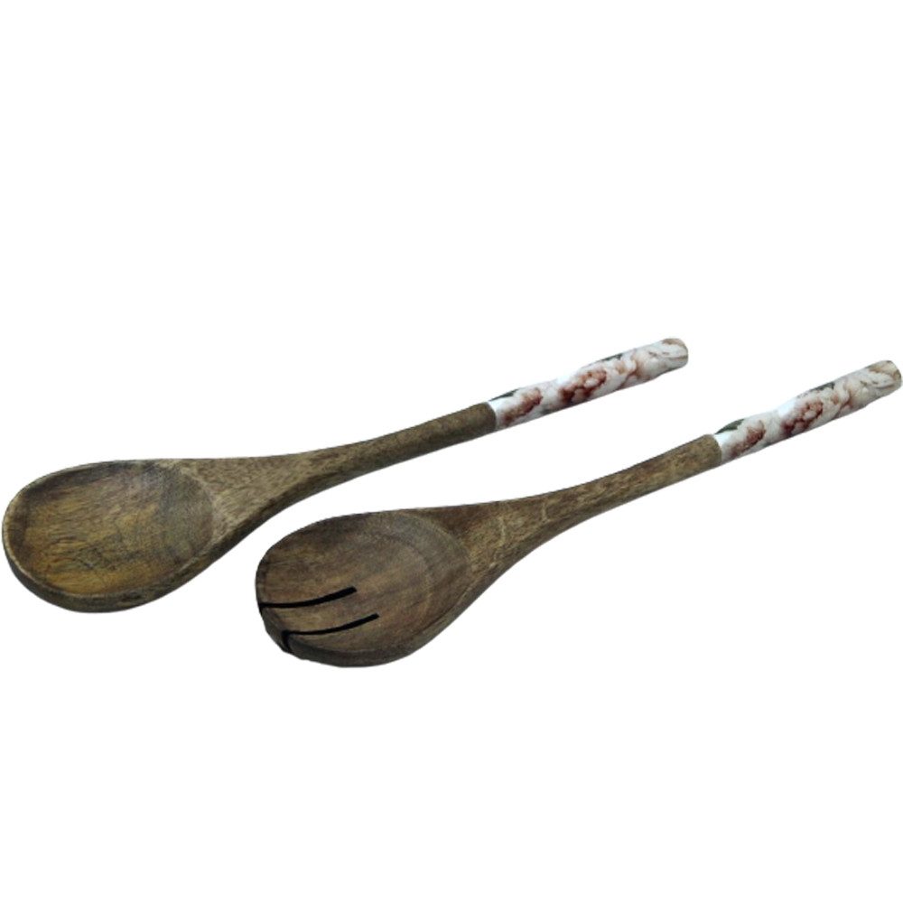 van Deurs Danmark Salatbesteck Van Deurs Danmark Salatbesteck Mangoholz Emaillegriff nordic Design (2 er Set), Salatbesteck, Mangoholz, Emaillegriff, 2er Set, nachhaltig