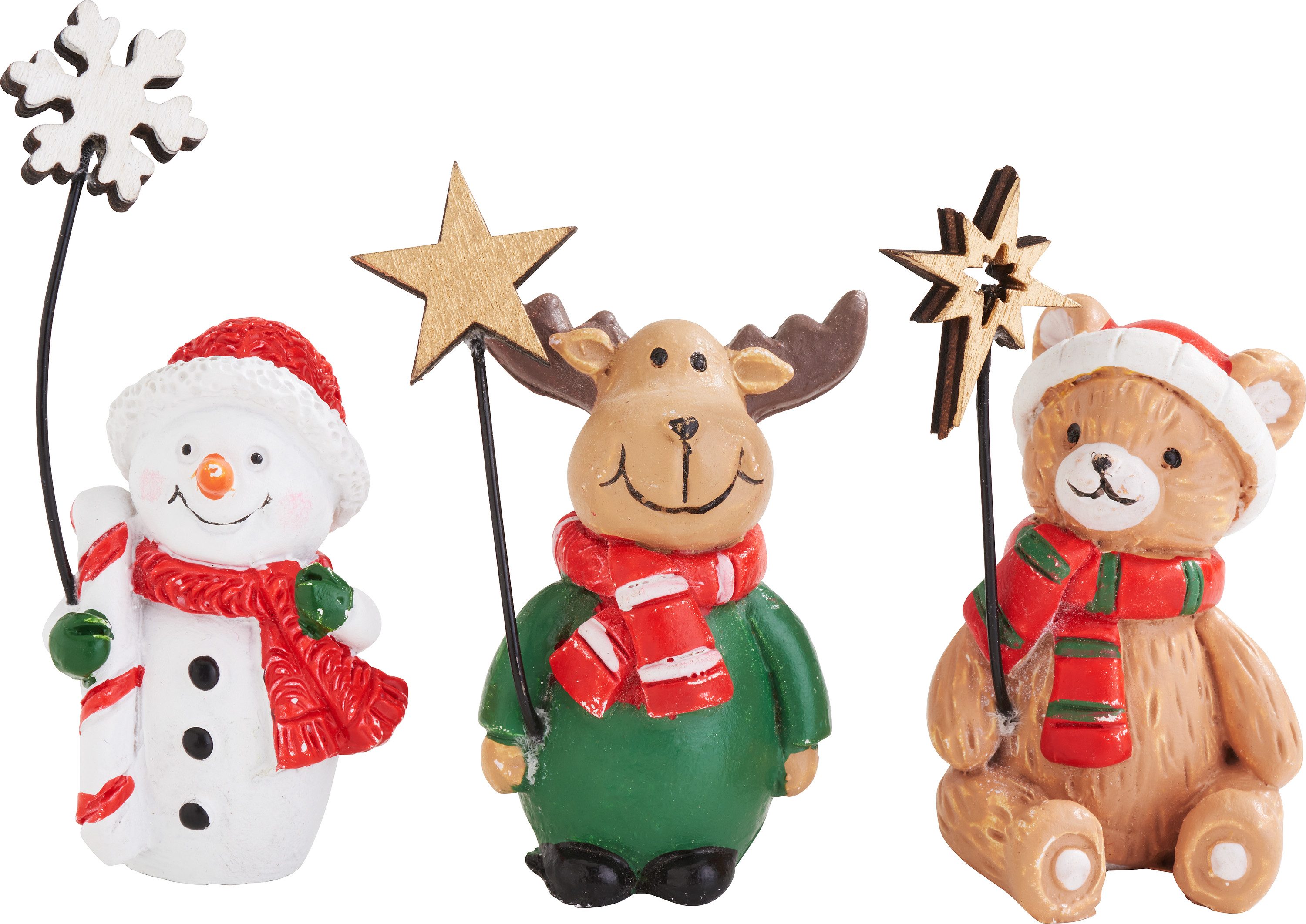 VBS Dekofigur Weihnachtsfreunde, 3er-Set