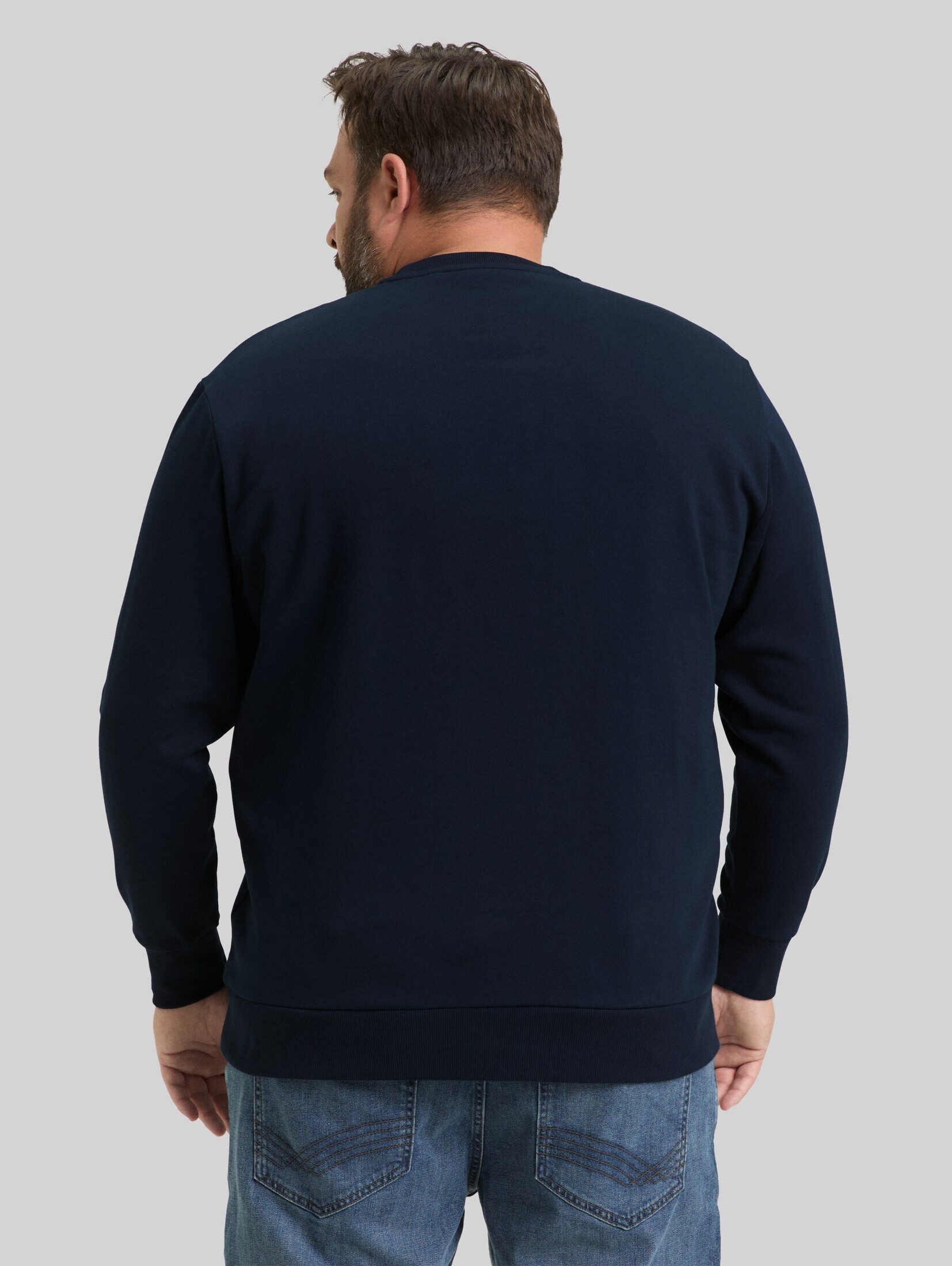 TOM TAILOR PLUS Sweatshirt Strick & Sweatshirts Plus Size - Sweatshirt mit Logo-Print
