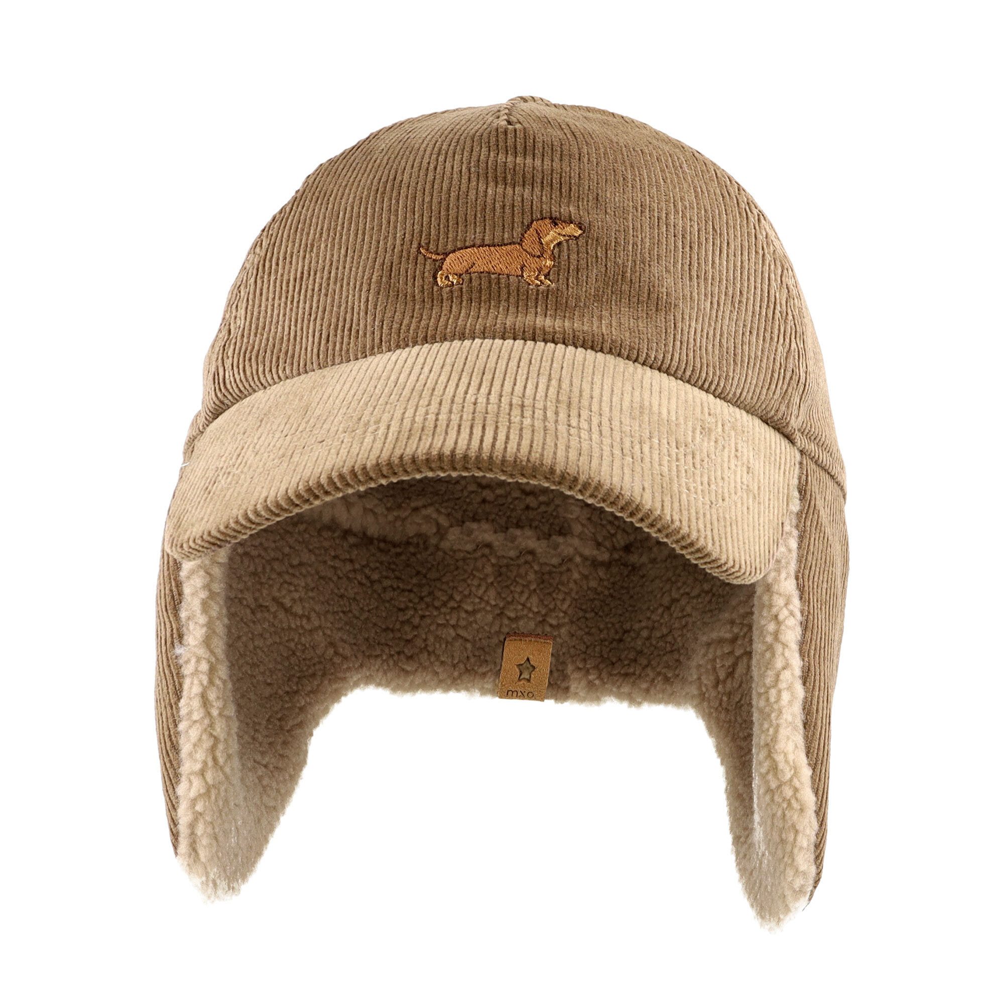 MAXIMO Baseball Cap MINI BOY-Cap, Cord Ohrenklappen, Stickerei, Futter (1-St)