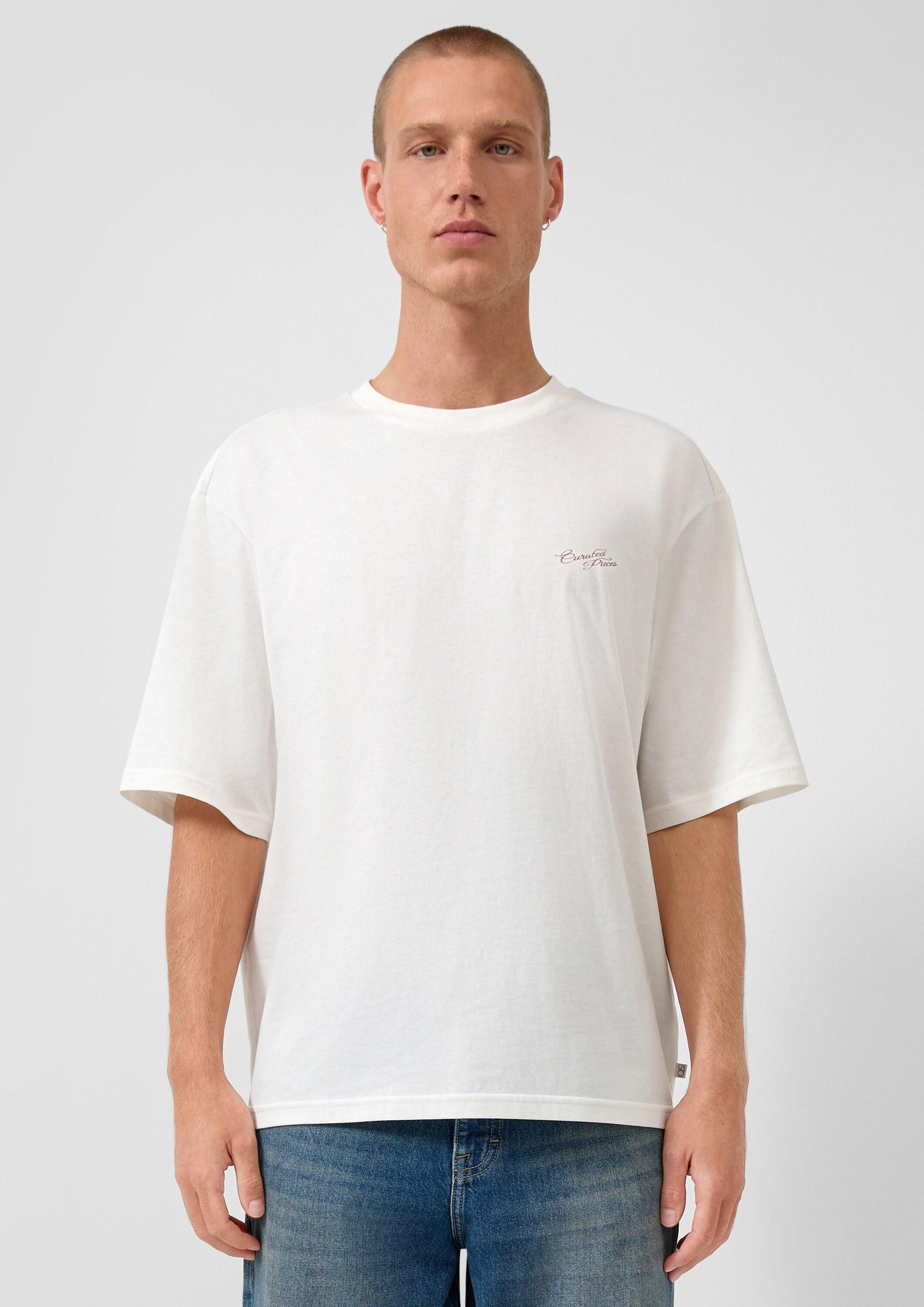 QS Kurzarmshirt T-Shirt T-Shirt mit Print im Relaxed Fit