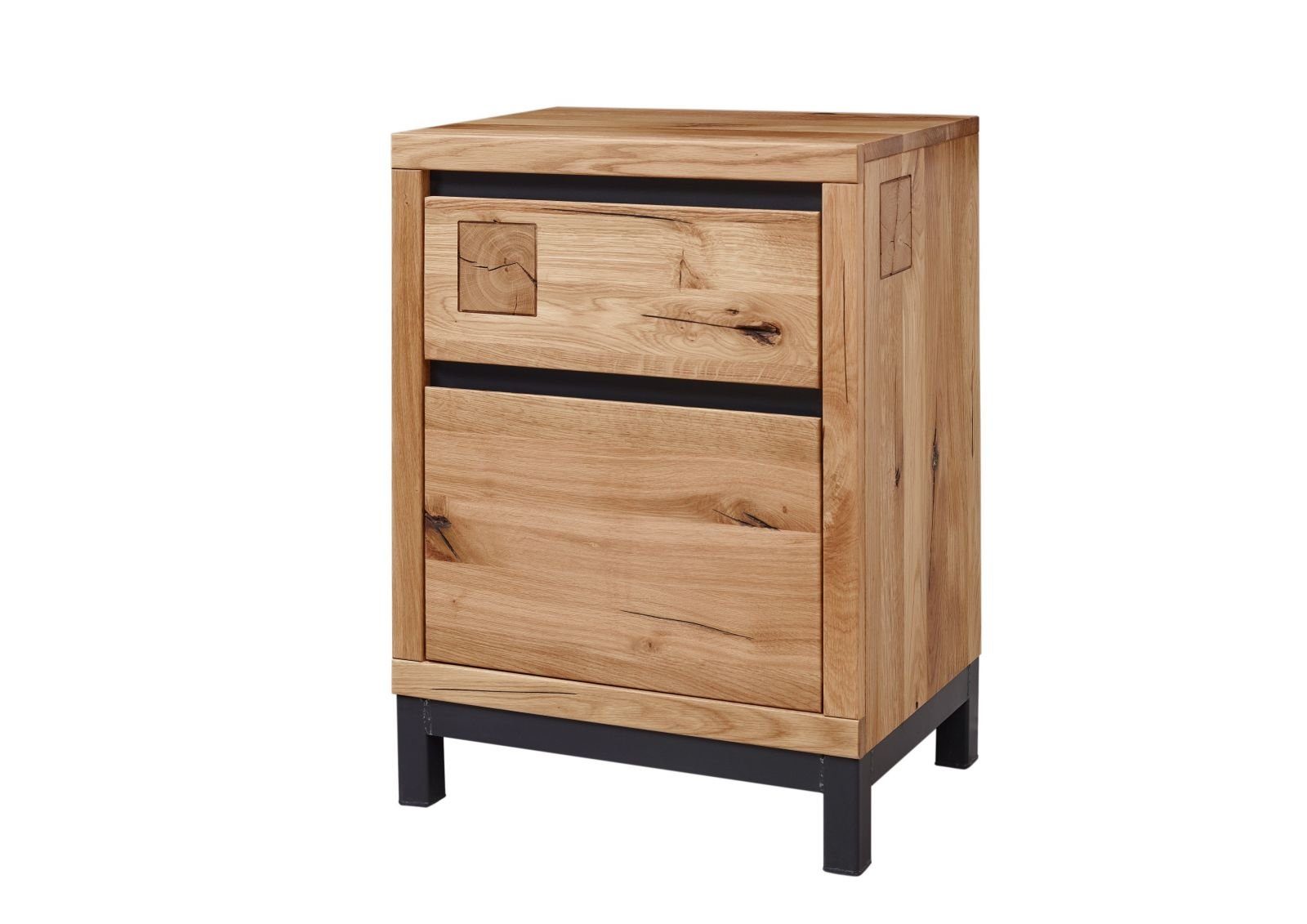 Massivmoebel24 Kommode VILLANDERS (Massivholz), Kommode Wildeiche 56x40x74 natur geölt VILLANDERS #132