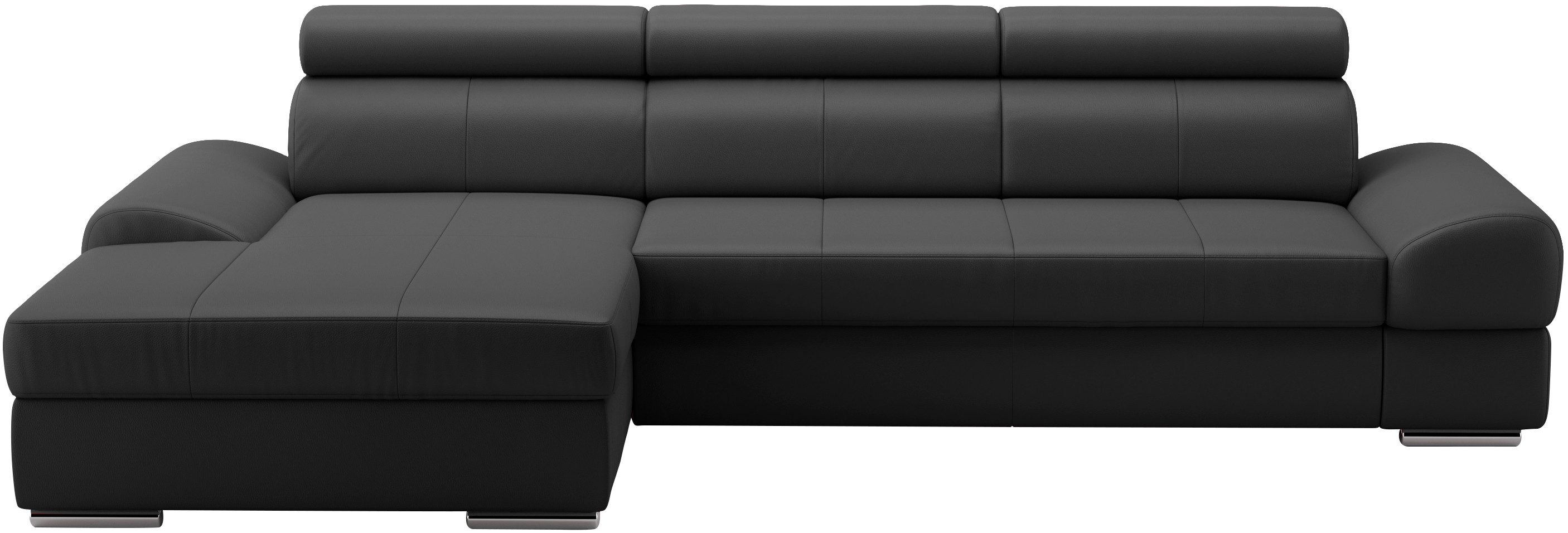 sit&more Ecksofa Broadway L-Form, inklusive Kopfteilverstellung, wahlweise mit Bettfunktion