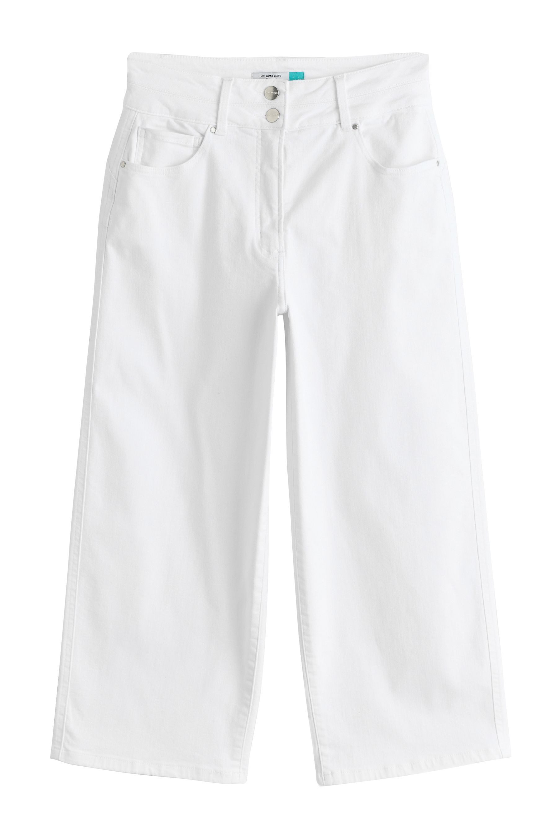 Next Slim-fit-Jeans Verkürzte Lift, Slim & Shape Jeans mit weitem Bein (1-tlg)