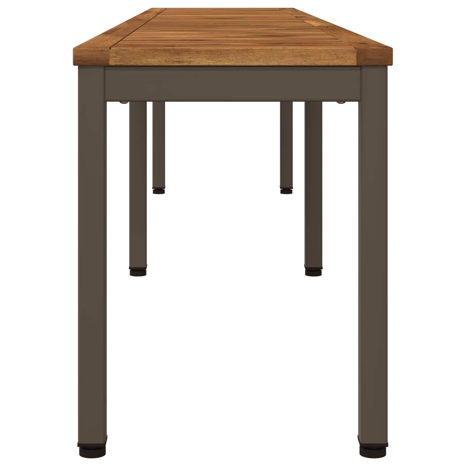 vidaXL Gartenbank Gartenbank 201 x 35 x 45 cm Massivholz Natur und Kaffee (1-St)