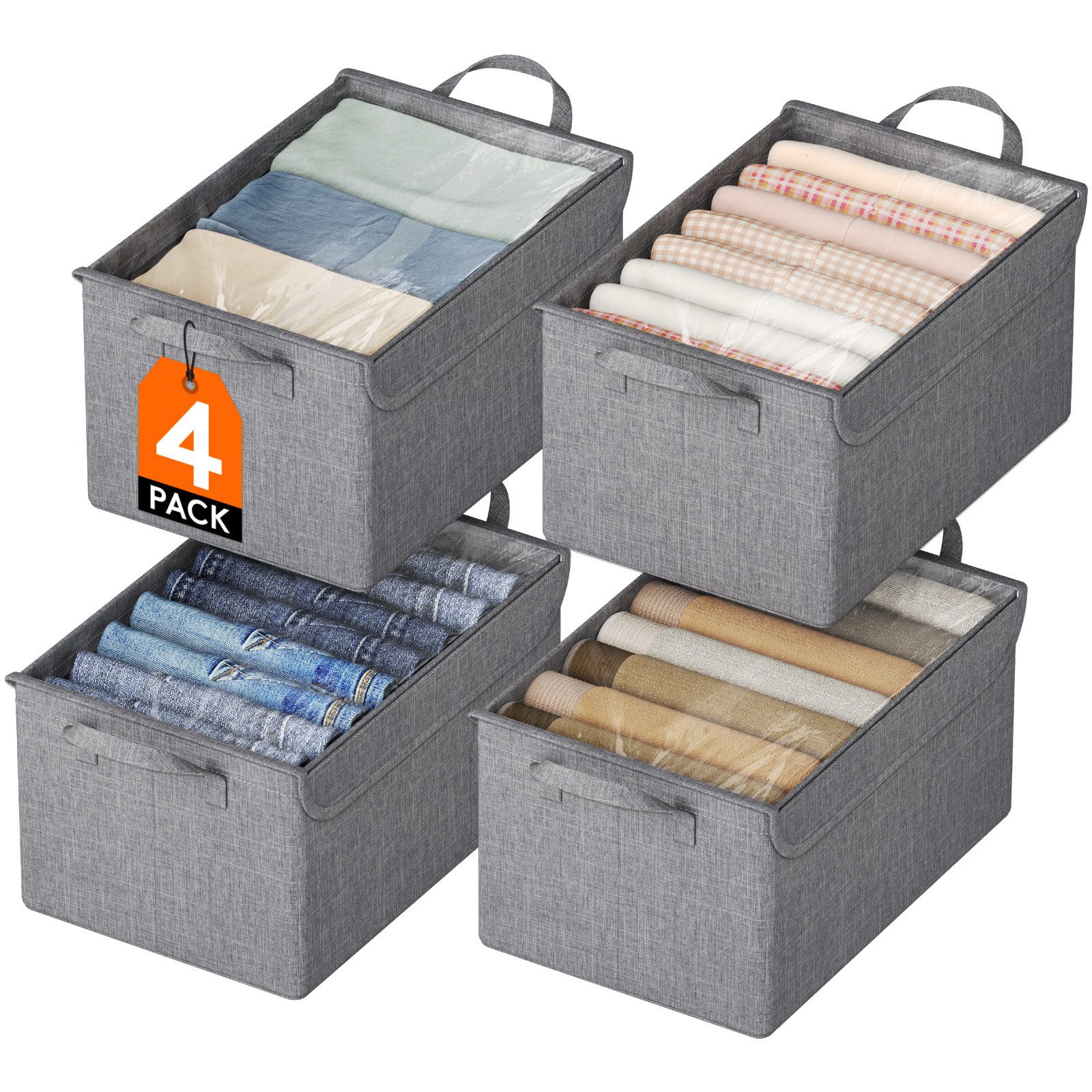 Lifewit Aufbewahrungsdose Aufbewahrungsboxen mit Transparentem Deckel, Kist günstig online kaufen