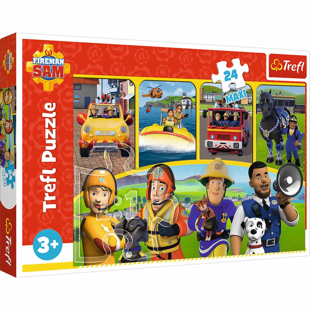 Trefl Puzzle Maxi Feuerwehrmann Sam, 24 Puzzleteile