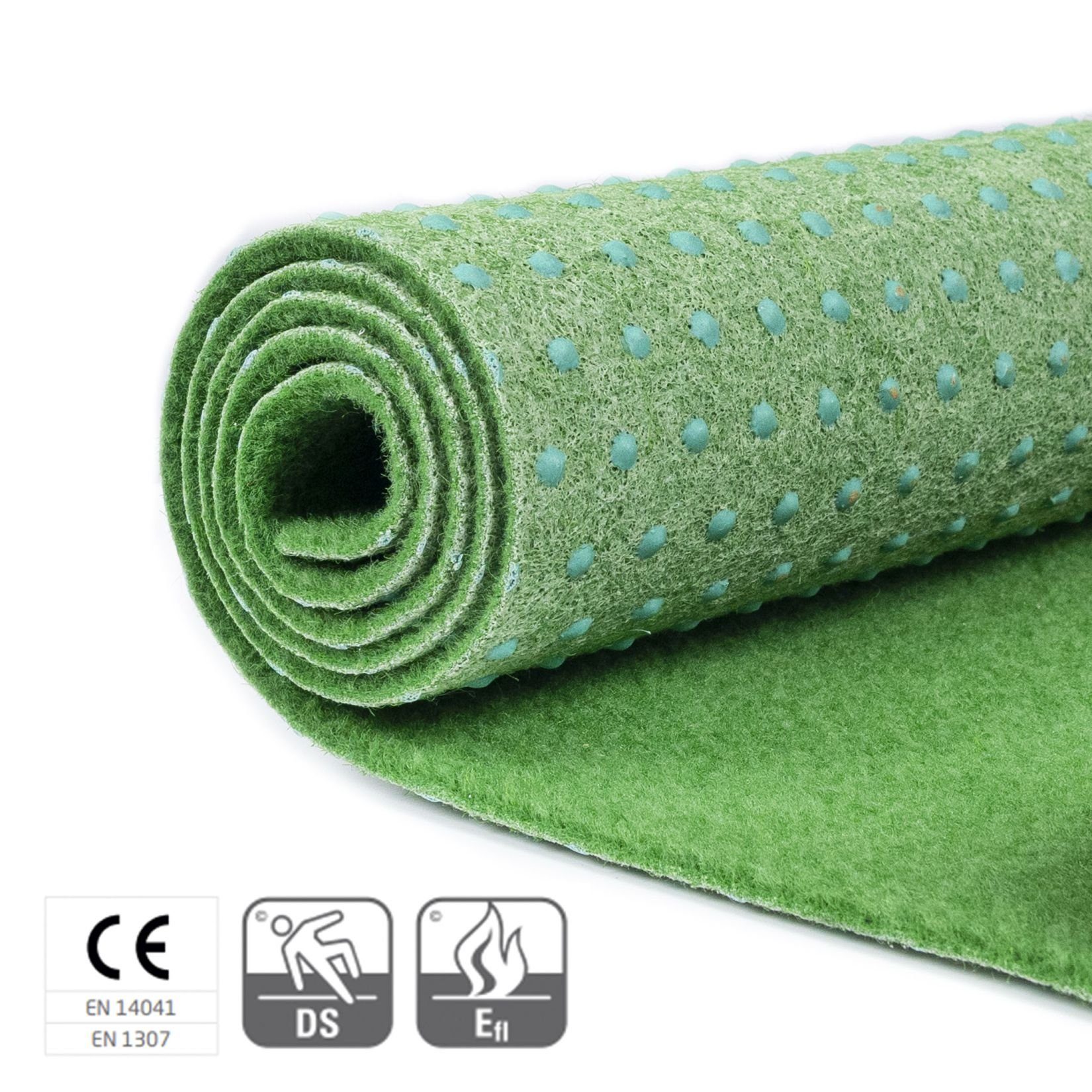 Mazovia Для искусственного газона Для искусственного газона mit Noppen, Meterware, Outdoor Grün, 100 x 100 cm, UV-beständig,witterungsbeständig und wetterfest,für Balkone,Camping