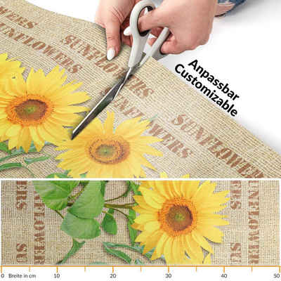 Küchenläufer Läufer Küchenläufer Flurläufer Teppichläufer Textil SPRINTY Sonnenblum, ANRO, Rechteckig, Höhe: 3 mm, Textil
