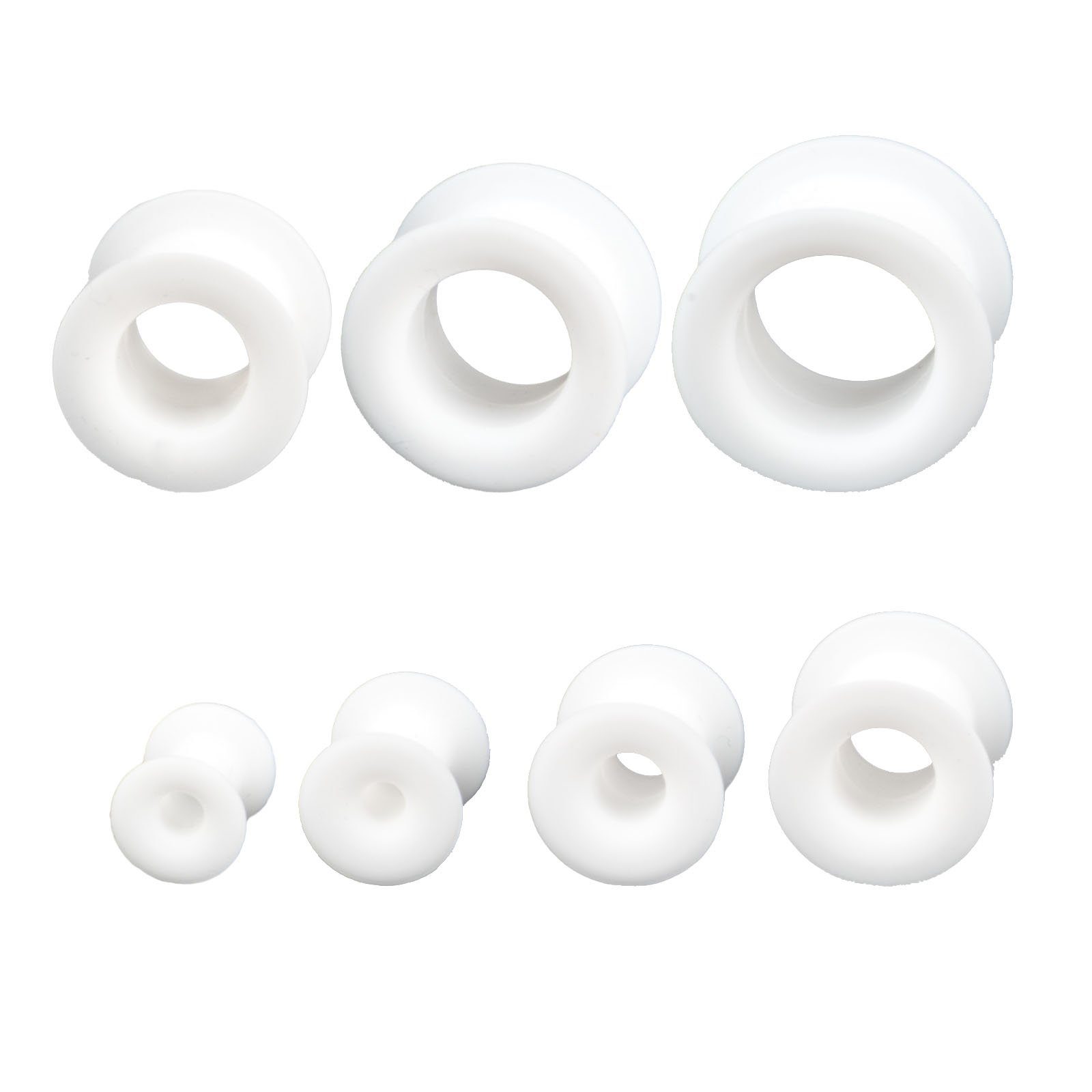 viva-adorno Plug 1 Stück Tube Flesh Tunnel Silikon Ohr Piercing XXL, flexib günstig online kaufen