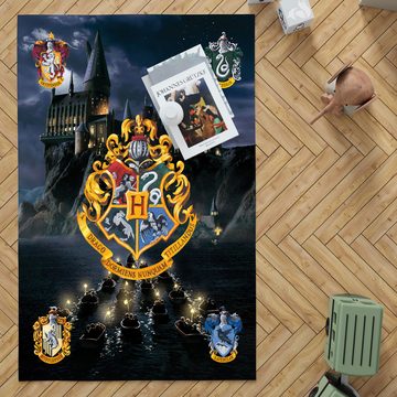 Kinderteppich Harry Potter Spiel-Teppich Hogwarts 100x133, BERONAGE, rechteckig, Höhe: 10 mm, rutschfest