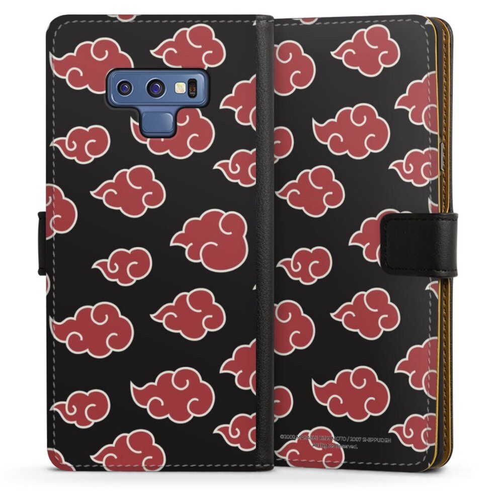 DeinDesign Handyhülle Offizielles Lizenzprodukt Naruto Shippuden Akatsuki Akatsuki Pattern, Samsung Galaxy Note 9 Hülle Handy Flip Case Wallet Cover