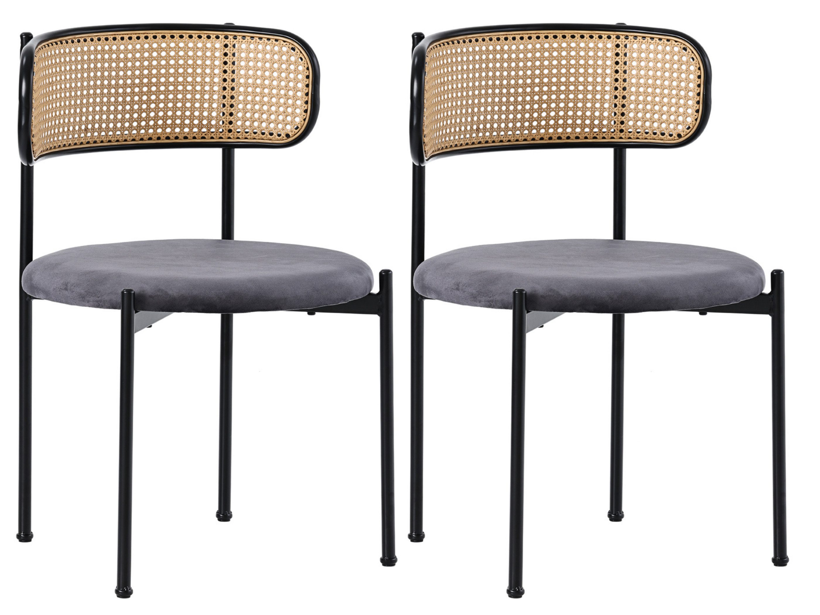 SeedWave Esszimmerstuhl Rattan Set aus 2 günstig online kaufen