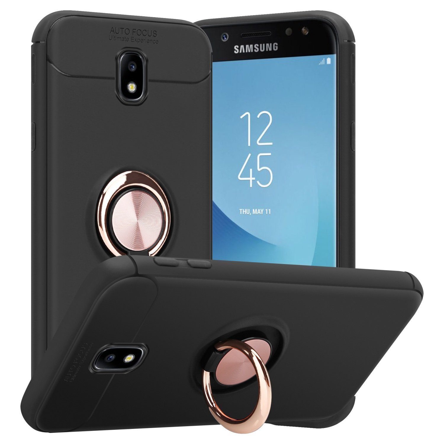 Cadorabo Handyhülle für Samsung Galaxy J7 2017 Hülle Samsung Galaxy J7 2017, Robustes Hard Case - Handy Schutzhülle - Hülle - Back Cover Bumper