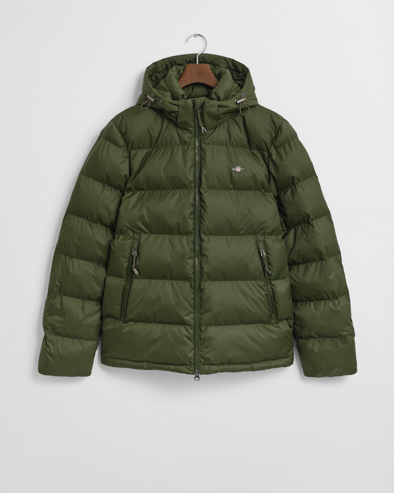 Gant Steppjacke ACTIVE CLOUD JACKET regular fit, abnehmbare Kapuze, 2-Wege-Reißverschluss