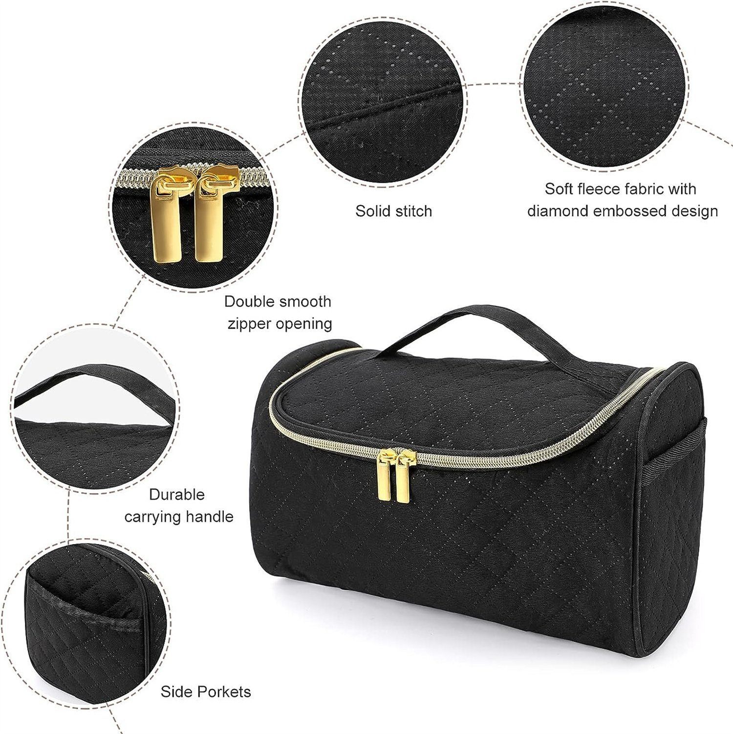feinlux Aufbewahrungstasche Dyson Haartrockner Aufbewahrungstasche (Packung, Multifunktionale Lockenstab-Reisetasche), Aufbewahrungstasche kompatibel mit Dyson  – Bild 2 von 5