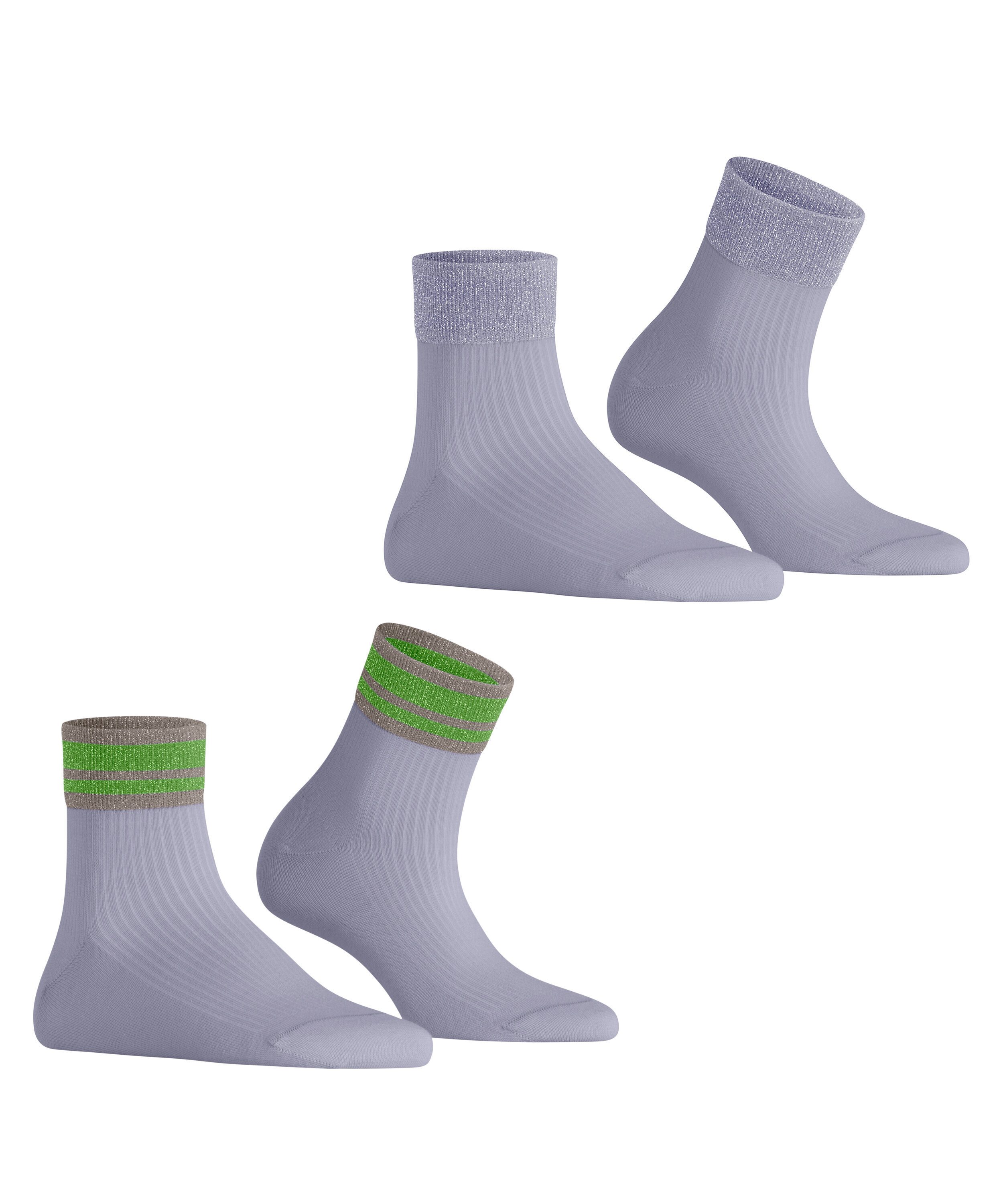 Esprit Kurzsocken Retro Glitter 2-Pack (2-Paar) günstig online kaufen