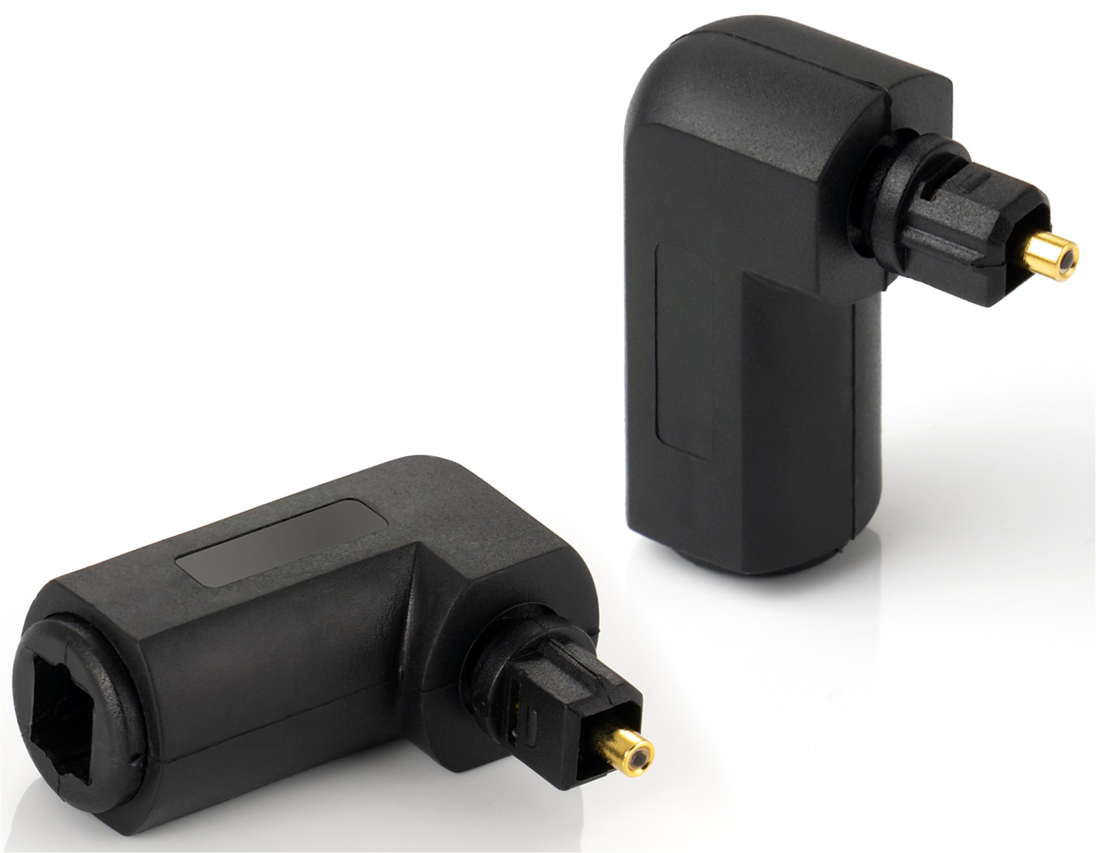 Toslink Adapter 90° gewinkelt für Optisches Digital-Audiokabel Audio- & Video-Adapter