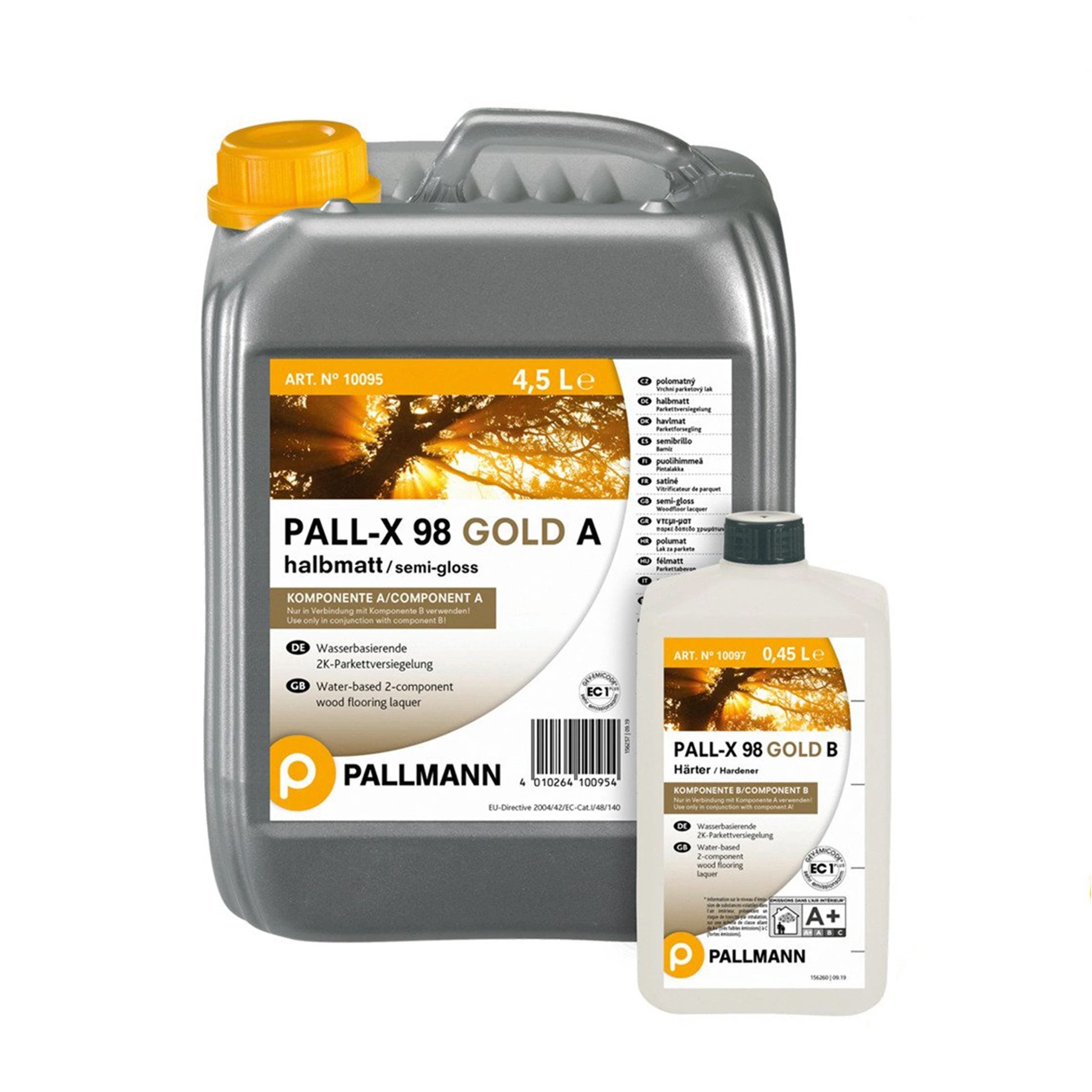 Uzin Lack Pallmann PALL-X 98 GOLD - 4,95 L 2K Parkettlack halbmatt