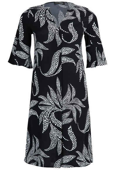 Doris Streich Druckkleid Kleid mit Blätter-Print