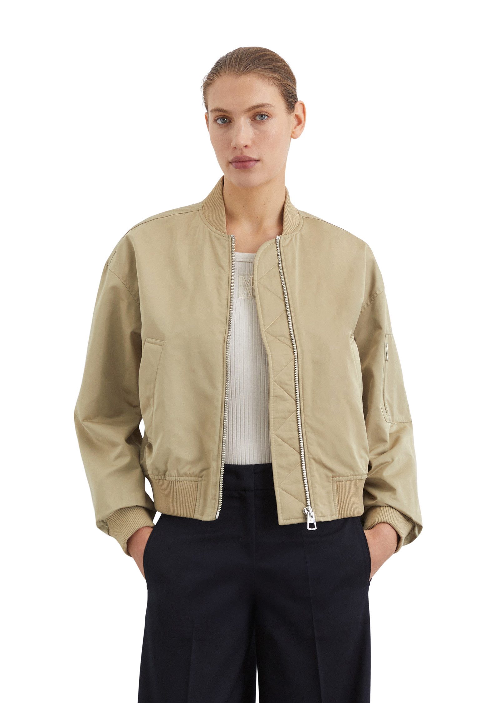 Outdoorjacke aus recyceltem Polyester-Twill